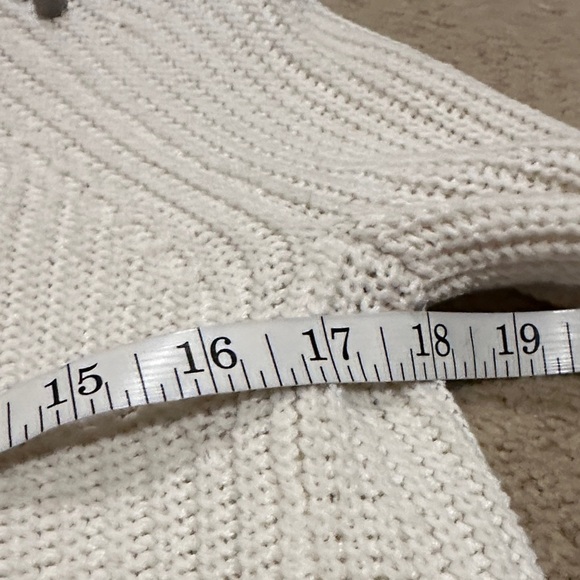 Express White Sweater with Studded Shoulders​ - Picture 8 of 9